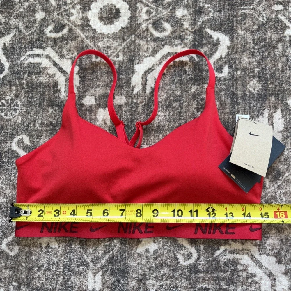 Nike Women's Size Large Indy Light-Support Padded Sports Bra RED